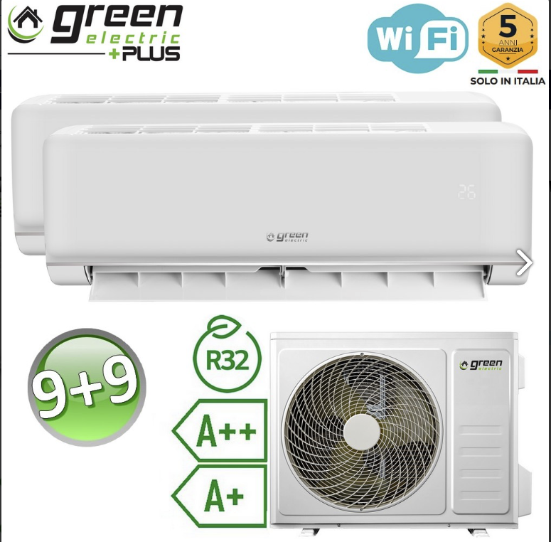 25m² + 25m² - Green electric D41E multi 9000 + 9000