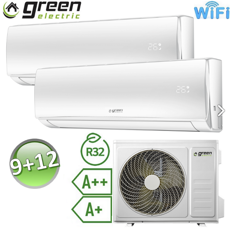 25m² + 35m² - Green electric D41E 9000+12000