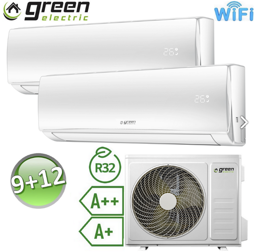 [multi 2   9+12] 25m² + 35m² - Green electric D41E 9000+12000