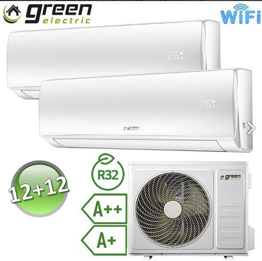 [multi 2.  12+12] 35m² + 35m² - Green electric D53E multi  12000 + 12000